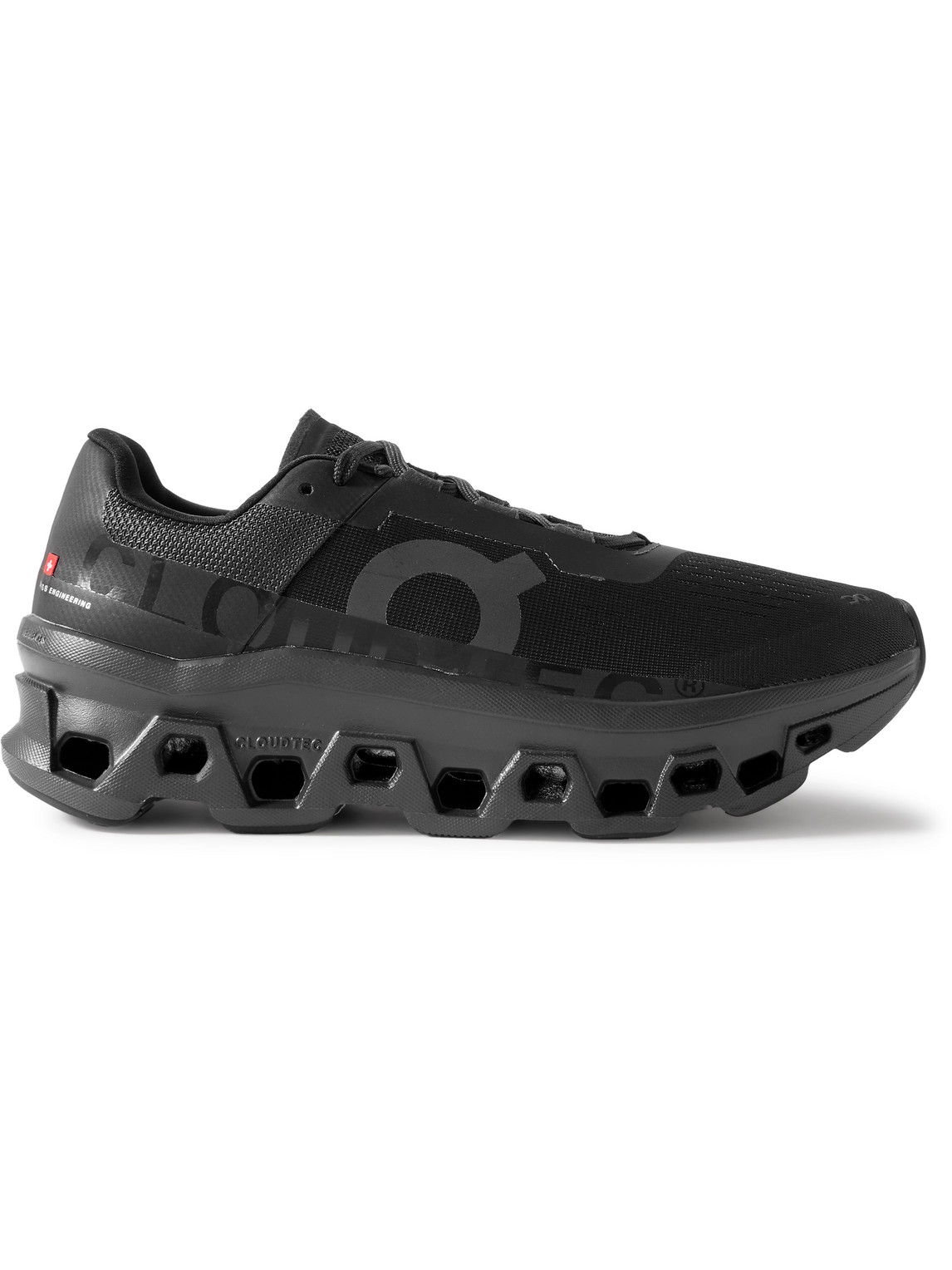 ON - Cloudmonster Rubber-Trimmed Mesh Running Sneakers - Men - Black - US 12.5 von ON