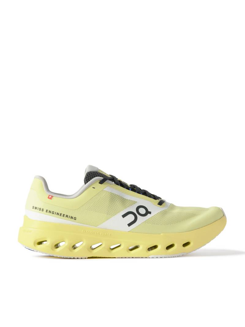ON - Cloudsurfer Next Z5 Rubber-Trimmed Recycled-Mesh Sneakers - Men - Yellow - US 8.5 von ON