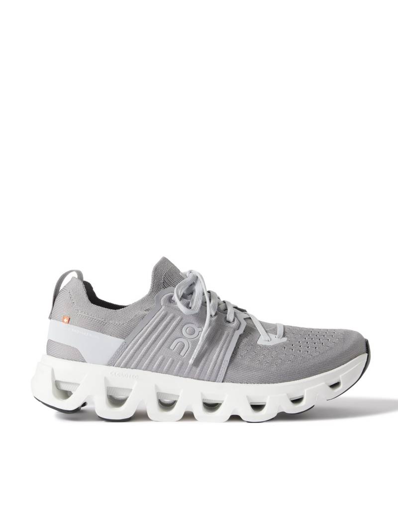 ON - Cloudswift 4 Rubber-Trimmed Stretch-Knit Running Sneakers - Men - Gray - US 11.5 von ON