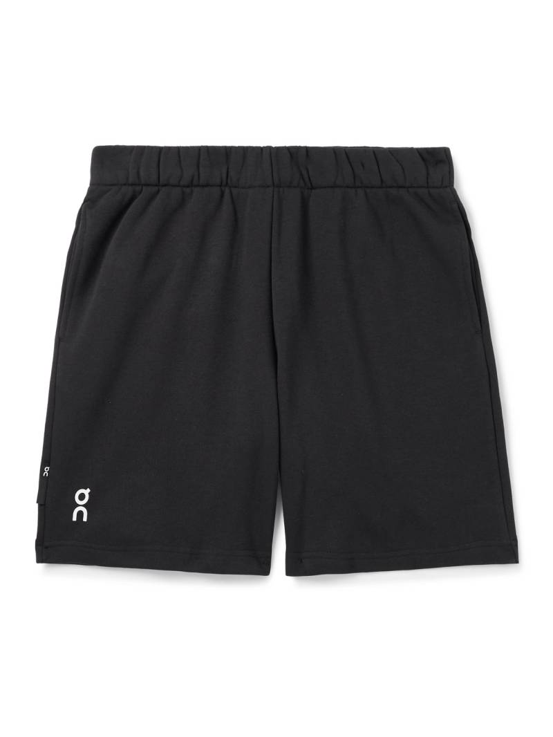 ON - Club Logo-Print Cotton-Blend Jersey Shorts - Men - Black - M von ON