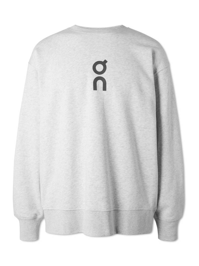ON - Club Logo-Print Organic Cotton-Blend Jersey Sweatshirt - Men - Gray - XS ON - Club Logo-Print Organic Cotton-Blend Jersey Sweatshirt - Men - Gray - XS von ON