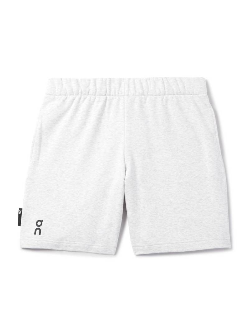 ON - Club Straight-Leg Logo-Print Cotton-Blend Jersey Shorts - Men - Gray - XXL von ON