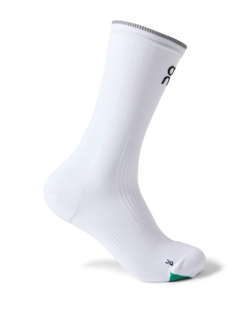 ON - Elite Run Stretch-Knit Socks - Men - White - L von ON