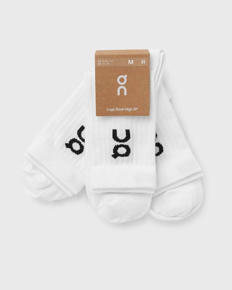ON Logo Sock High 3P men Socks white in Größe:L von ON