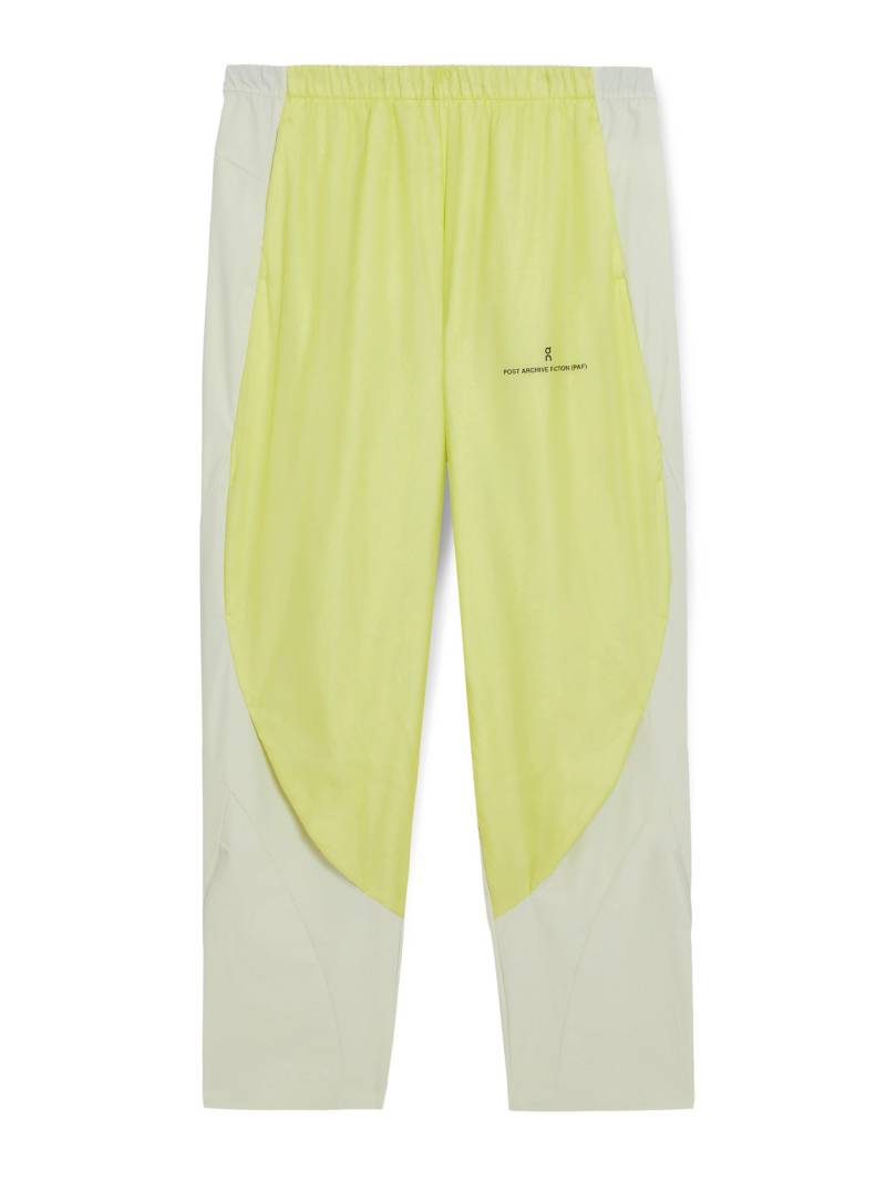ON - POST ARCHIVE FACTION Zero Panelled Recycled-Shell Running Trousers - Men - Yellow - XL von ON