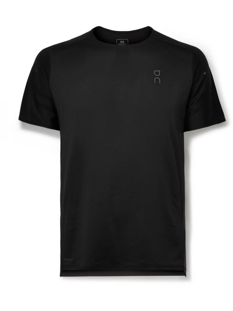 ON - Performance-T Stretch Recycled-Jersey and Mesh T-Shirt - Men - Black - XL von ON