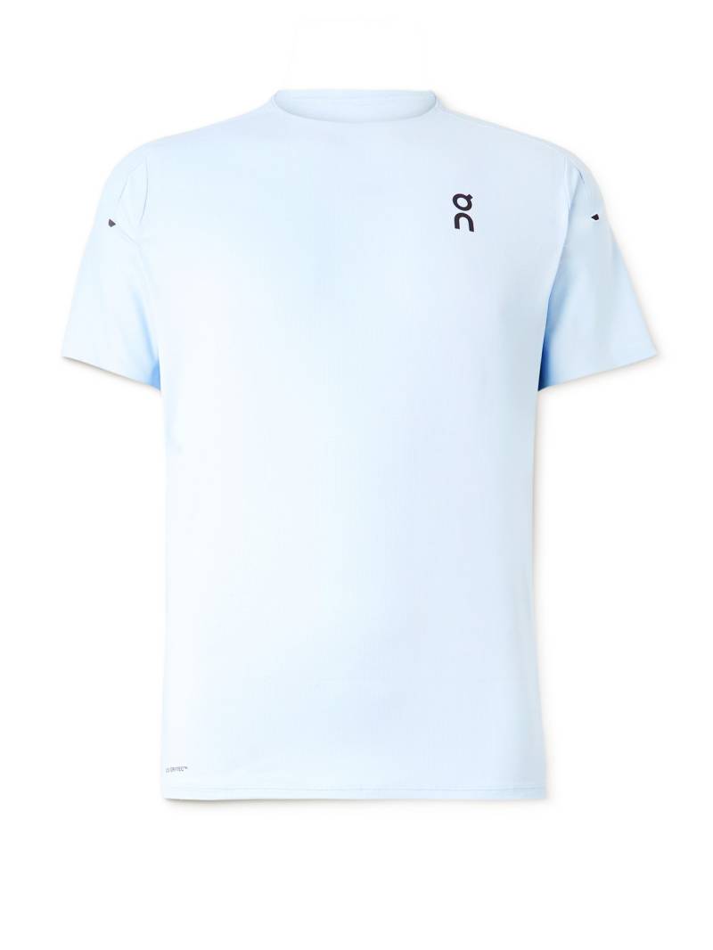 ON - Performance-T Stretch Recycled-Jersey and Mesh T-Shirt - Men - Blue - XXL von ON