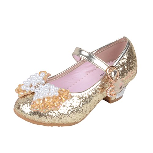 O&N Prinzessin Gelee Partei Absatz-Schuhe Sandalen für Mädchen Glanz Prinzessin von O&N