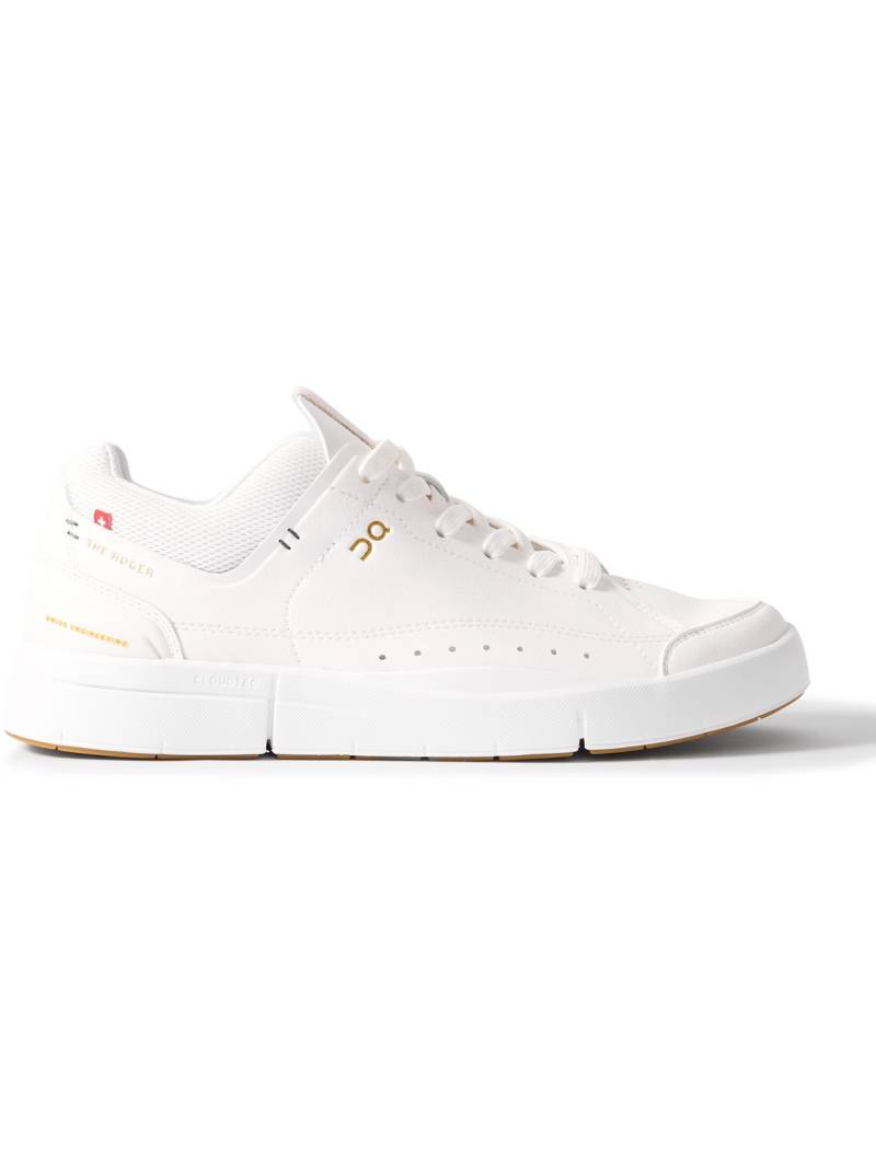 ON - Roger Federer The Roger Centre Court Vegan Leather and Mesh Tennis Sneakers - Men - White - US 10 von ON