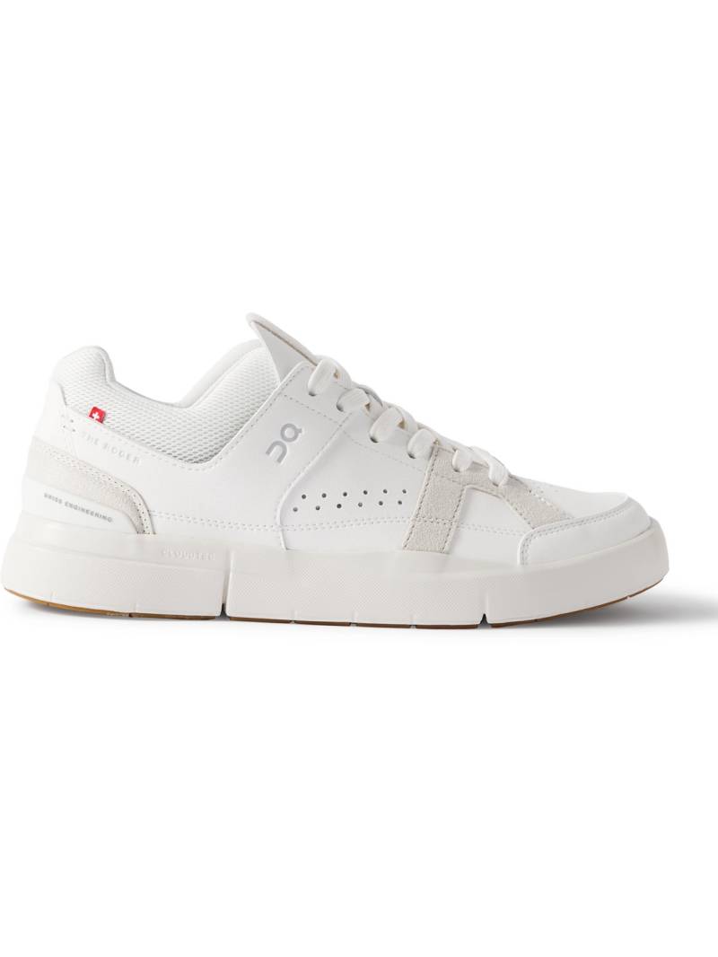 ON - Roger Federer The Roger Clubhouse Faux Leather, Mesh and Faux Suede Sneakers - Men - White - US 10 von ON