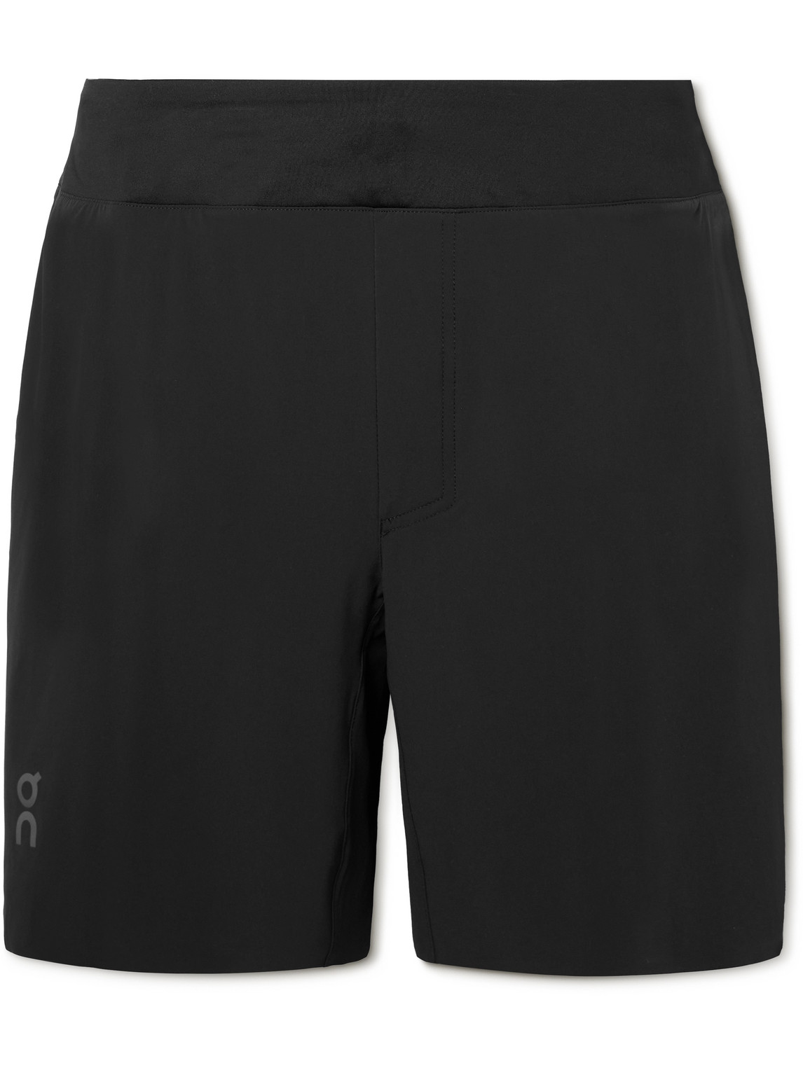 ON - Straight-Leg Logo-Print Stretch Recycled-Shell and Mesh Shorts - Men - Black - S von ON