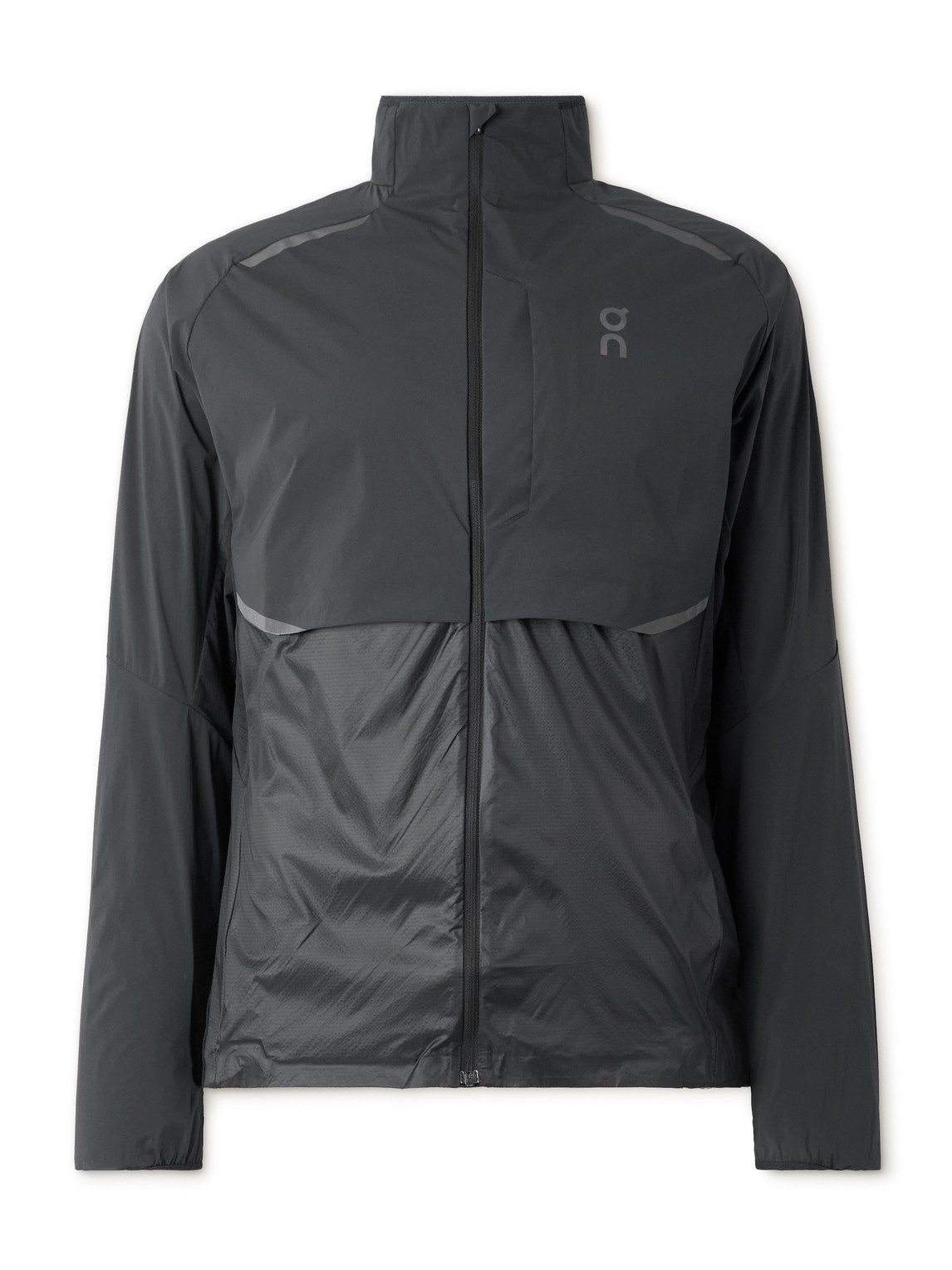 ON - Weather Slim-Fit Logo-Print Recycled-Shell and Micro-Ripstop Jacket - Men - Black - S von ON