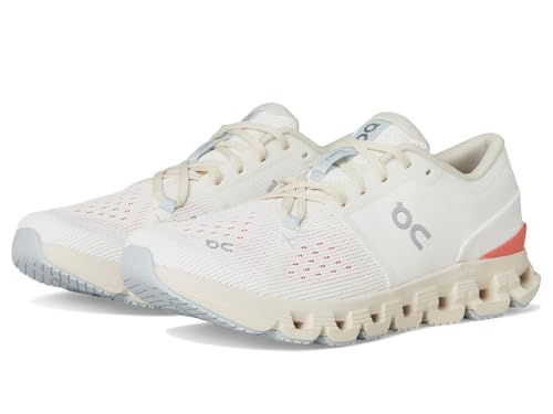 On Women's Cloud X 4 Sneakers, Ivory/Salmon, 38.5 EU von On