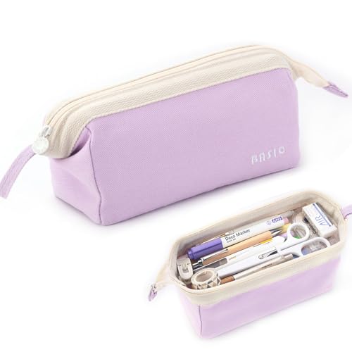 ONCCI Mäppchen Federmäppchen Mädchen Federtaschen Große Kapazität Teenager Etui Stifte Pencil Case Stifttasche Organizer für Schule & Büro (Lila) von ONCCI