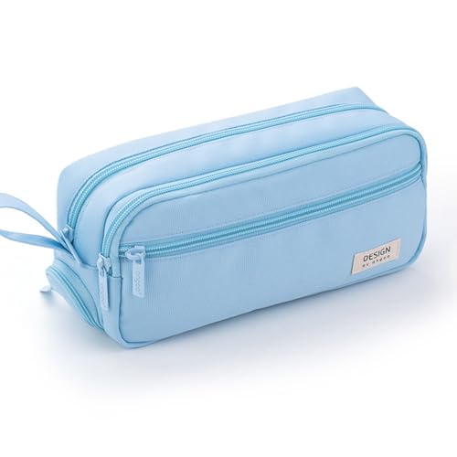 ONCCI Federmäppchen Teenager Federtaschen Stifttasche Mädchen Mäppchen Pencil Case Organizer Etui Stifte für Schule & Büro (Blau) von ONCCI