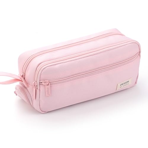 ONCCI Federmäppchen Teenager Federtaschen Stifttasche Mädchen Mäppchen Pencil Case Organizer Etui Stifte für Schule & Büro (Pink) von ONCCI