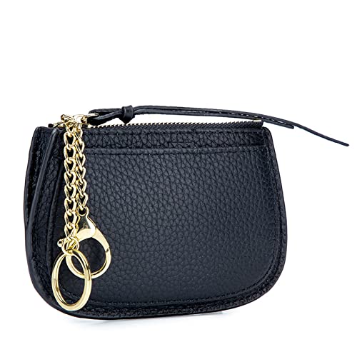 Geldbörse für Damen Damen Geldbörse Damen Leder Mini Key Buckle Zip Kleine Damengeldbörse von ONDIAN