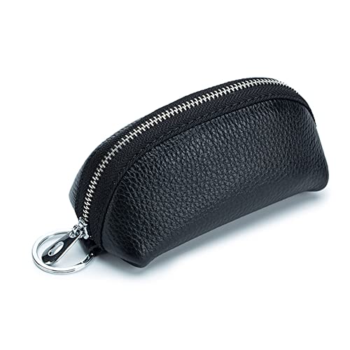 Geldbörse für Damen Mini Schlüsseltasche Damen Haushalt Auto Große Kapazität Leder Multifunktionstasche Kleine Damengeldbörse (Farbe : Black, Size : 12x6x5cm) von ONDIAN