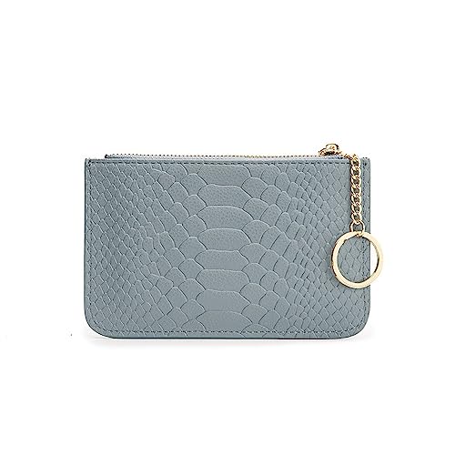 Geldbörse für Damen Mini-Schlüsseltasche mit Reißverschluss for Damen, Kurze Geldbörse aus Leder Kleine Damengeldbörse (Farbe : Blau, Size : 15.5x1.5x10cm) von ONDIAN