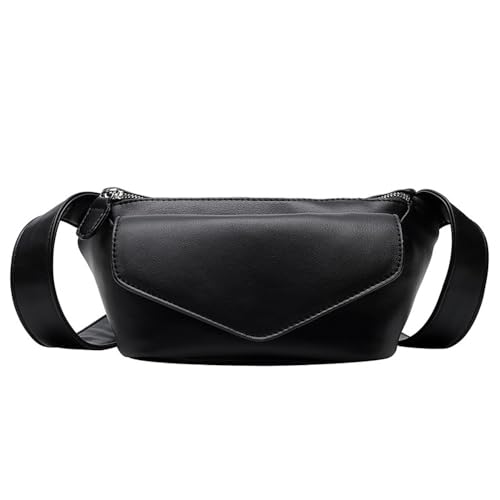 Gürteltasche für Damen Damen Hüfttasche Umhängetasche Umhängetasche Umhängetasche (Farbe : Black, Size : 20x13x7cm) von ONDIAN