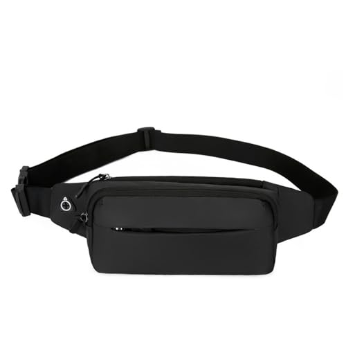 Gürteltasche für Damen Fanny Packs Sport-Umhängetasche for Herren und Damen (Farbe : Black, Size : 11x34x7cm) von ONDIAN