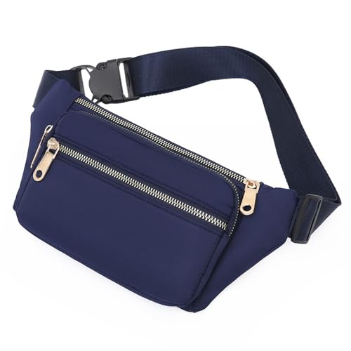 Gürteltasche für Damen Lässige Damen-Hüfttasche, Laufsport-Hüfttasche, Outdoor (Farbe : Blau, Size : 22x5x14cm) von ONDIAN