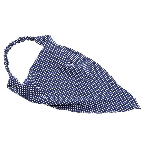 Kopftücher Damen Küchen-Dreiecks-Stirnband, elastisches Dreieckstuch, Haarband für Frauen Mädchen (Farbe : Blau, Size : One Size) von ONDIAN