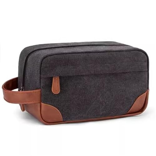 Kulturbeutel Herren Kulturbeutel Handheld Vintage Aufbewahrungstasche Kosmetiktasche für Männer, Frauen (Farbe : Colour 4, Size : 12.5x25.5x14cm) von ONDIAN