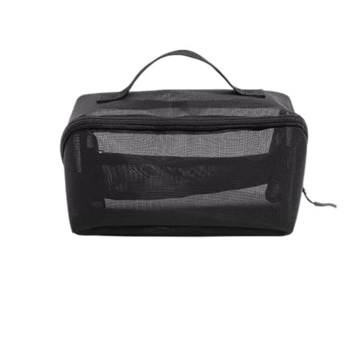 Kulturbeutel Transparente Mesh-Reise-Kosmetik-Organizer-Tasche, Kulturbeutel für Männer, Frauen (Farbe : Grey, Size : 18x9cm) von ONDIAN