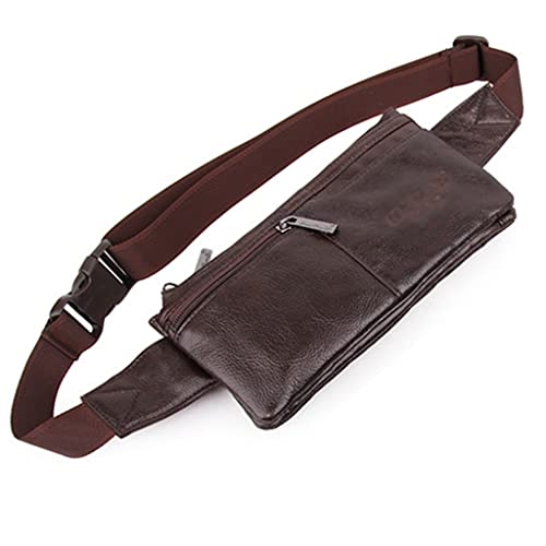 Leder Taille Fanny Pack Männer Sling Brust Messenger Schulter Handy Tasche Reise Hüfte Bum Gürtel Geldbörse Tasche von ONDIAN