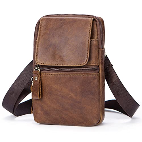 Ledertaschen Messenger Bag Herren Kleine Taille Hüfttasche für Herren Hüfttaschen Beutel Herren von ONDIAN