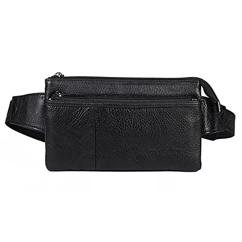 Männer Leder Messenger Sling Brust Tag Pack Schulter Umhängetasche Bum Hip Taille Pack Tasche Gürtel Geldbörse von ONDIAN