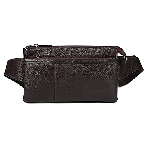 Männer Leder Messenger Sling Brust Tag Pack Schulter Umhängetasche Bum Hip Taille Pack Tasche Gürtel Geldbörse von ONDIAN