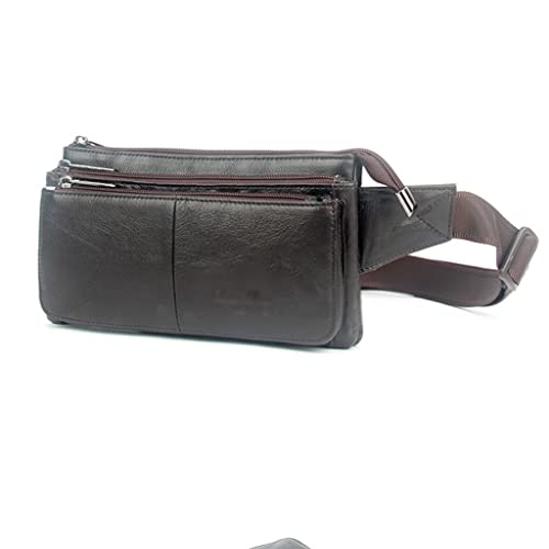 Männer Leder Sling Brust Kreuz Körper Tasche Reise Gürtel Geldbörse Tasche Weiche Einzelne Schulter Messenger Taille Pack Taschen von ONDIAN