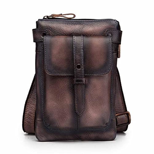 Mode Leder Multifunktions Casual Taille Pack Umhängetasche Satchel Messenger Tasche Hüfte Tasche Taille Gürtel Pack von ONDIAN