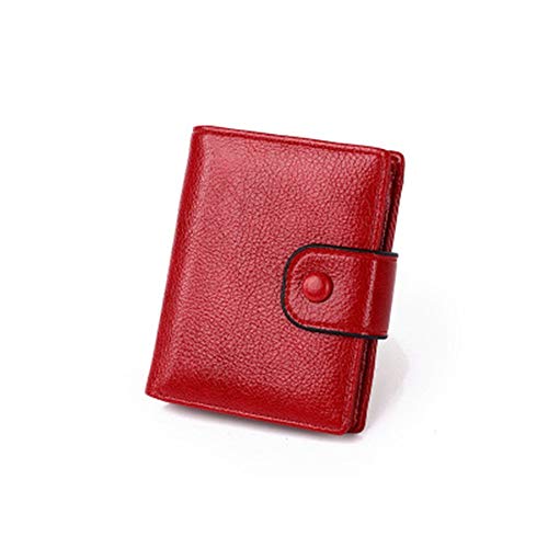 ONDIAN Damen Geldbörse Damen Geldbörse PU Bi-Fold Wild Wallet Short Coin Purse Geldbörse Damen Klein (Farbe : C, Size : 11x9x2CM) von ONDIAN