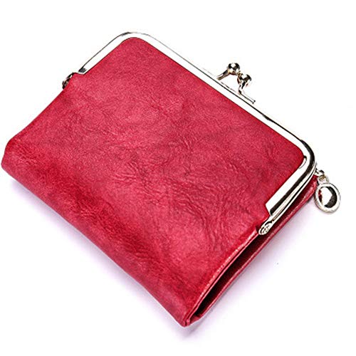 ONDIAN Damen Geldbörse Damen Kurze Geldbörse Retro Multifunktionales Kartenetui Einfache Geldbörse Geldbörse Damen Klein (Farbe : B, Size : 15x10x5cm) von ONDIAN