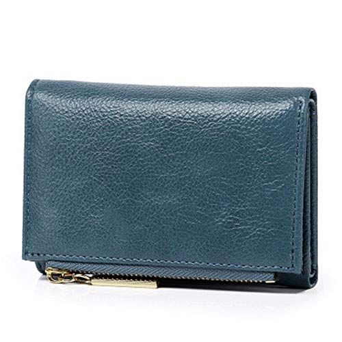 ONDIAN Damen Geldbörse Kleine Geldbörse aus PU-Leder mit großer Kapazität for Damen Geldbörse Damen Klein (Farbe : B, Size : 12.5x9x2CM) von ONDIAN