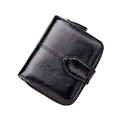 ONDIAN Damen Geldbörse Kurze Geldbörse Damen Retro zweifach gefaltete kleine Geldbörse Geldbörse Damen Klein (Farbe : C, Size : 11.5x9x3.5cm) von ONDIAN