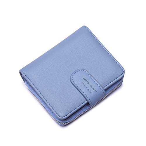 ONDIAN Damen Geldbörse Multifunktionale Damen-Geldbörse mit kurzer Schnalle und Reißverschluss Geldbörse Damen Klein (Farbe : D, Size : 10x3x12CM) von ONDIAN