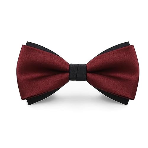 ONDIAN Herren Fliege Fliege for Anzug, Hemd, Fliege for Herren für Party (Farbe : Colour 1, Size : 12x6cm) von ONDIAN