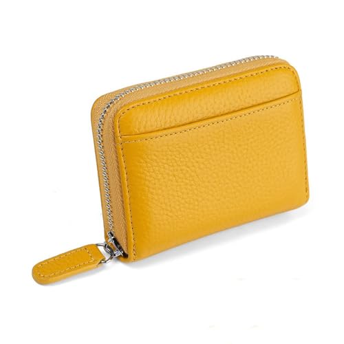 ONDIAN Kreditkartenetui Kartenetui, Kreditkartenetui, Organizer, Kartenetui, Brieftasche, Kartenetui, Bank für Frauen Männer (Farbe : Gelb, Size : 10x2.5x8cm) von ONDIAN