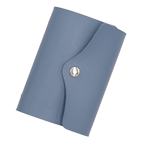 ONDIAN Kreditkartenetui Kartenetui, einfarbig, lässig, einfacher PU-Kartenhalter für Frauen Männer (Farbe : Blau, Size : 10.5x8cm) von ONDIAN