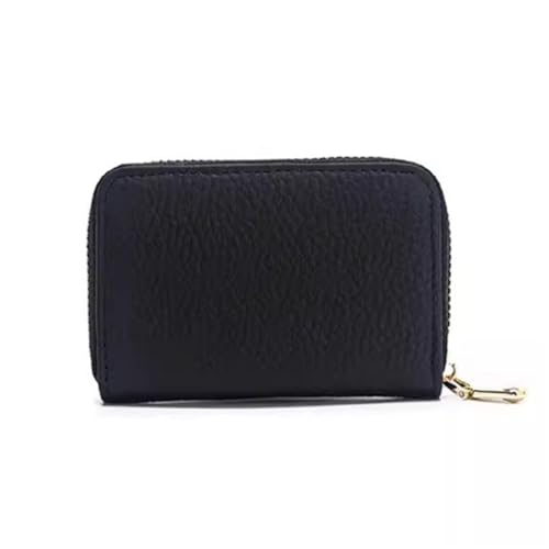 ONDIAN Kreditkartenetui Kartentasche for Damen, Exquisite Kartentasche für Frauen Männer (Farbe : Black, Size : 10.5x2.5x7cm) von ONDIAN