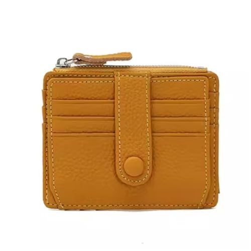 ONDIAN Kreditkartenetui Kompakter Kartenhalter for Führerscheinkarten for Herren und Damen für Frauen Männer (Farbe : Gelb, Size : 11.8x0.5x9.5cm) von ONDIAN