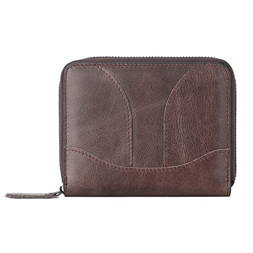 ONDIAN Kreditkartenetui Orgelkartenetui aus PU-Material for Herren und Damen für Frauen Männer (Farbe : Coffee, Size : 14x11x2.5cm) von ONDIAN