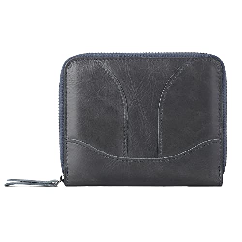 ONDIAN Kreditkartenetui Orgelkartenetui aus PU-Material for Herren und Damen für Frauen Männer (Farbe : Dark Grey, Size : 14x11x2.5cm) von ONDIAN