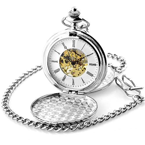 ONDIAN Taschenuhr Vintage Mechanische Taschenuhr Vintage-Gedenktaschenuhr für Männer Frauen von ONDIAN