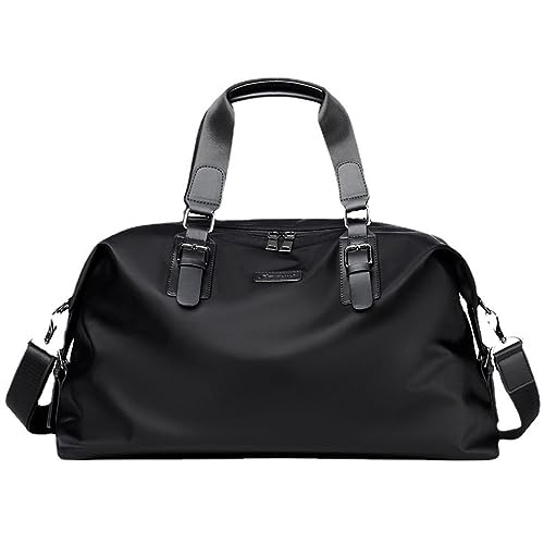 Sporttasche Leichte Gepäcktasche, Reisetasche, Turnbeutel Reisetasche (Farbe : Black, Size : 49x19.5x29cm) von ONDIAN