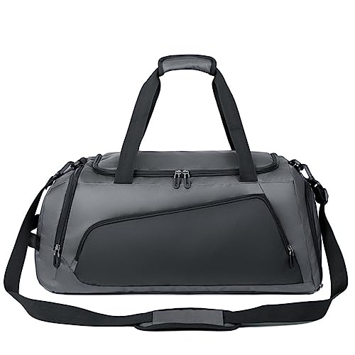 Sporttasche Nass- und Trockensporttasche for Herren, Turnbeutel Reisetasche (Farbe : Grey, Size : 58x26x26cm) von ONDIAN